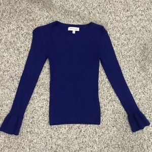 Fitted Philosophy sweater with bell sleeves